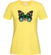 Женская футболка Помаранчево-зелений метелик Лимонный фото