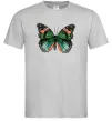 Мужская футболка Помаранчево-зелений метелик Серый Мужская футболка Помаранчево-зелений метелик Серый фото