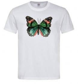 Мужская футболка Помаранчево-зелений метелик Мужская футболка Помаранчево-зелений метелик