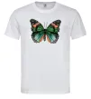Мужская футболка Помаранчево-зелений метелик Белый Мужская футболка Помаранчево-зелений метелик Белый фото