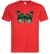 Мужская футболка Помаранчево-зелений метелик Красный Мужская футболка Помаранчево-зелений метелик Красный фото