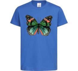 Дитяча футболка Помаранчево-зелений метелик Дитяча футболка Помаранчево-зелений метелик