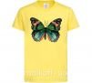 Дитяча футболка Оранжево-зеленая бабочка Лимонний фото
