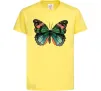 Детская футболка Помаранчево-зелений метелик Лимонный Детская футболка Помаранчево-зелений метелик Лимонный фото