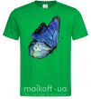 Мужская футболка Blue butterfly Зеленый фото