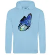 Чоловіча толстовка (худі) Blue butterfly Блакитний фото