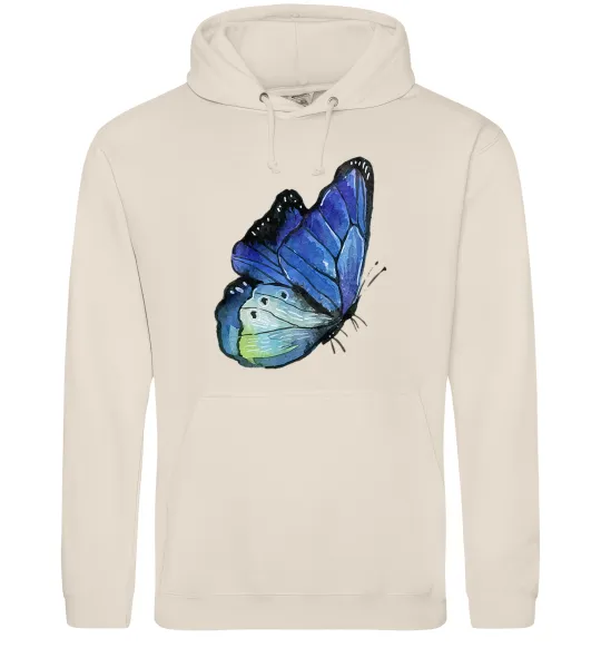 Женская толстовка (худи) Blue butterfly Таш фото