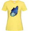 Женская футболка Blue butterfly Лимонный Женская футболка Blue butterfly Лимонный фото