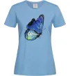 Женская футболка Blue butterfly Голубой Женская футболка Blue butterfly Голубой фото