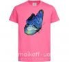 Детская футболка Blue butterfly Ярко-розовый фото