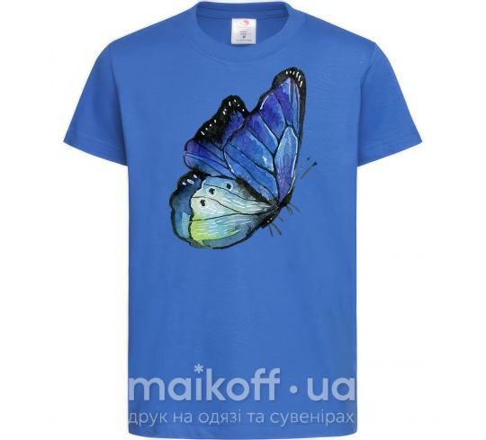 Дитяча футболка Blue butterfly Яскраво-синій фото