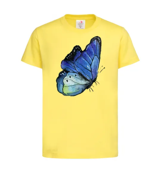 Детская футболка Blue butterfly Лимонный фото