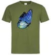 Мужская футболка Blue butterfly Оливковый Мужская футболка Blue butterfly Оливковый фото