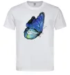 Мужская футболка Blue butterfly Белый Мужская футболка Blue butterfly Белый фото
