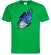 Мужская футболка Blue butterfly Зеленый Мужская футболка Blue butterfly Зеленый фото