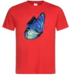 Мужская футболка Blue butterfly Красный Мужская футболка Blue butterfly Красный фото