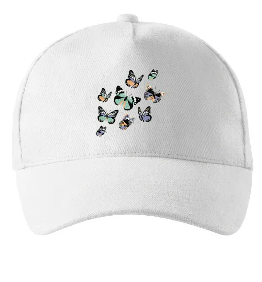 Кепка Малюнок метелики Белый фото