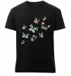 Чоловіча преміум футболка Малюнок метелики Чорний фото