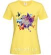 Женская футболка Акварельные бабочки Лимонный фото