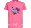 Детская футболка Акварельные бабочки Ярко-розовый фото