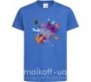 Детская футболка Акварельные бабочки Ярко-синий фото