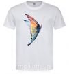 Мужская футболка Rainbow butterfly Белый фото