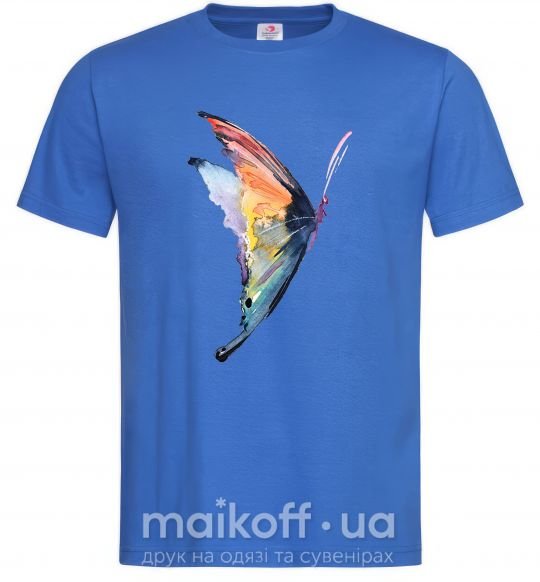 Чоловіча футболка Rainbow butterfly Яскраво-синій фото