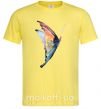 Мужская футболка Rainbow butterfly Лимонный фото