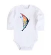 Дитячий бодік Rainbow butterfly Білий фото