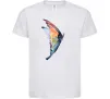 Детская футболка Rainbow butterfly Белый фото