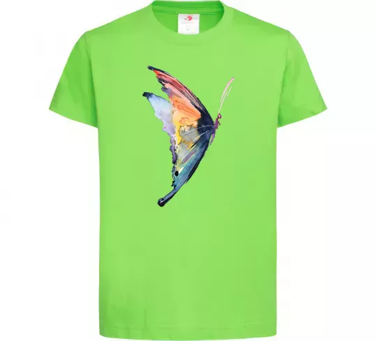 Детская футболка Rainbow butterfly Лаймовый фото