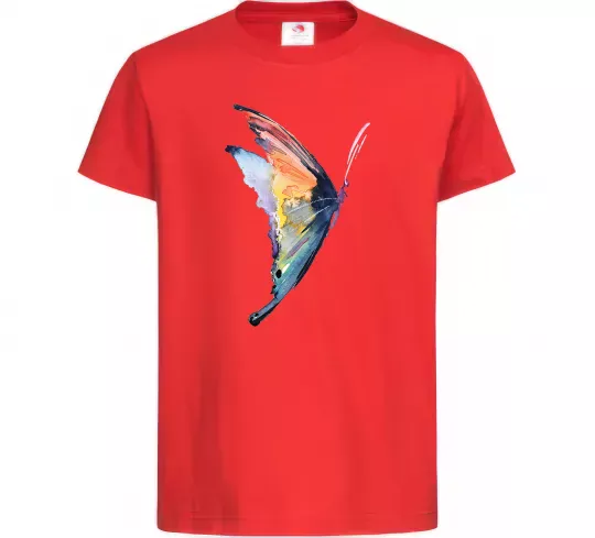 Детская футболка Rainbow butterfly Красный фото