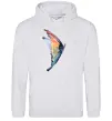 Мужская толстовка (худи) Rainbow butterfly Серый меланж Мужская толстовка (худи) Rainbow butterfly Серый меланж фото