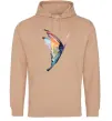 Мужская толстовка (худи) Rainbow butterfly Песочный Мужская толстовка (худи) Rainbow butterfly Песочный фото