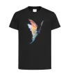 Детская футболка Rainbow butterfly Черный фото