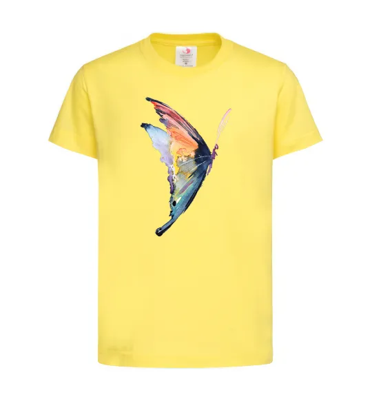Детская футболка Rainbow butterfly Лимонный фото