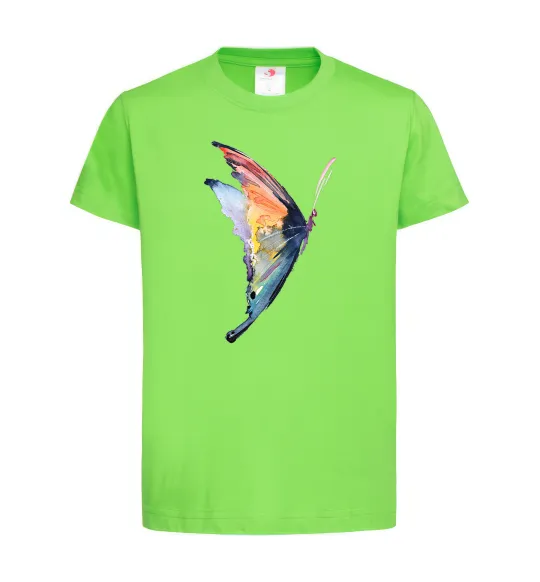 Детская футболка Rainbow butterfly Лаймовый фото