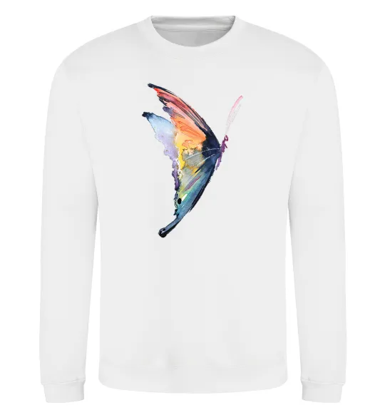 Свитшот Rainbow butterfly Белый фото