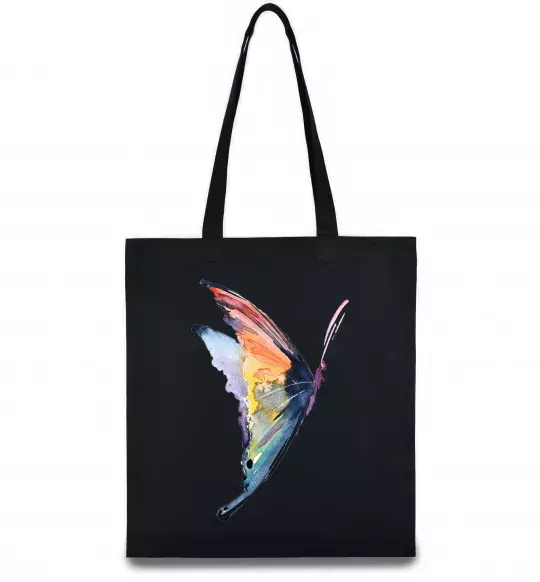 Эко-сумка Rainbow butterfly Черный фото