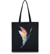 Эко-сумка Rainbow butterfly Черный фото