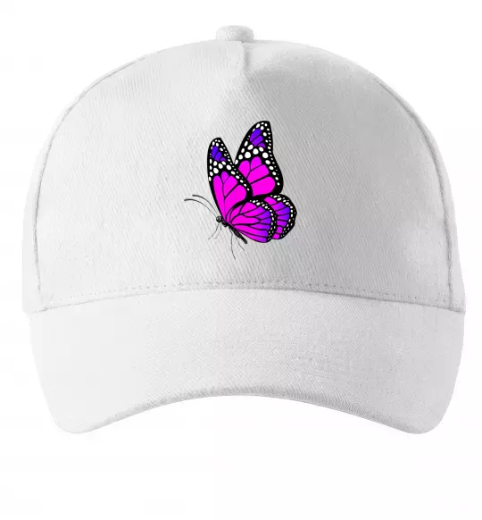 Кепка Рожевий метелик Белый фото