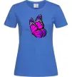 Женская футболка Рожевий метелик Ярко-синий фото