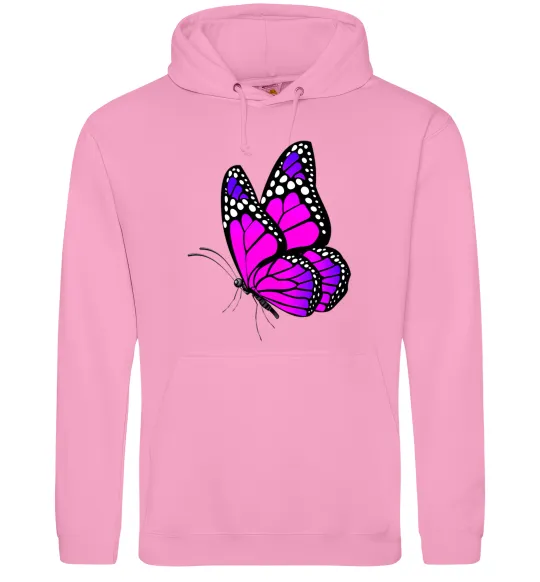 Чоловіча толстовка (худі) Рожевий метелик Рожевий фото