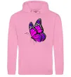 Чоловіча толстовка (худі) Рожевий метелик Рожевий фото
