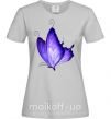 Жіноча футболка Flying butterfly Сірий фото