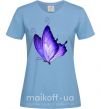 Жіноча футболка Flying butterfly Блакитний фото