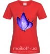 Женская футболка Flying butterfly Красный фото