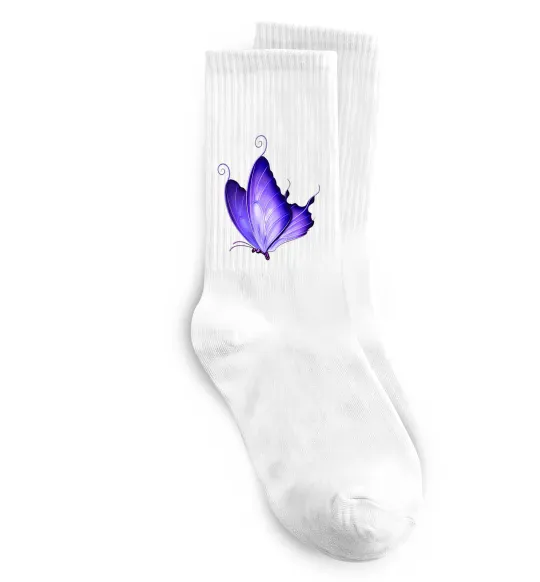 Носки Flying butterfly Белый фото