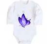 Дитячий бодік Flying butterfly Білий фото