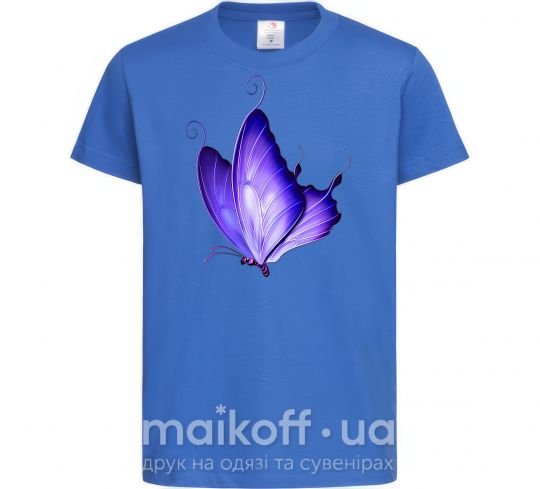 Дитяча футболка Flying butterfly Яскраво-синій фото